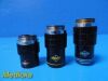 Lot of 3 Swift Microscope Objectives (DIN 4 0.10, DIN 10 0.25,DIN 40,0.65)~