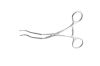 PILLING 353495 Pilling 353495 GREGORY PROFUNDA CLAMP, DeBakey Jaw, 3 1/4" (8.3cm) tip length, 2.8mm tip width, 6 1/8" (15.5cm)
