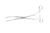PILLING 353596 Pilling 353596 ZANGER ABDOMINAL AORTA CLAMP, Curved, DeBakey Jaw, 4 1/8" (10.6cm) tip length, Curved shaft, 9 3/4" (25cm)