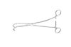 PILLING 353662 Pilling 353662 DEBAKEY-TANGENTIAL CLAMP, Curved, 1 7/8" (4.76cm) tip length, Curved shaft, 10" (25.5cm)