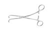 PILLING 354835 Pilling 354835 COOLEY PEDIATRIC CLAMP, Angular shafts, small double angled 60Â° calibrated jaw 1 1/8" (2.8cm), spring handle, 1