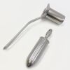 JARIT 475-127 Fansler Operating Speculum, 90 Degree Angle w/ Slotted Tube, 7-3/4"