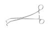 PILLING 356053 Pilling 356053 COOLEY PARTIAL-OCCL CLAMP Angled, 1 7/8" (4.8cm) tip length, 2.4mm tip width, Curved shaft, 8 7/8" (22.5cm)