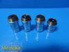 Lot of 4 Reichert Assorted Microscope Objectives / Lenses Emergency Cart