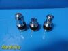 Lot of 3 Swift Microscope assorted Objectives  / Lenses (0.65, 0.25, 0.10)