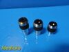 Lot of 3 Swift Microscope assorted Objectives  / Lenses (0.65, 0.25, 0.10)