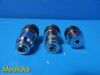 Lot of 3 Swift Microscope assorted Objectives  / Lenses (0.65, 0.25, 0.10)