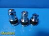 Lot of 3 Swift Microscope assorted Objectives  / Lenses (0.65, 0.25, 0.10)