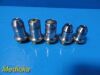 Lot of 5 Spencer Microscope Objectives (Cat# 1077, 1116, 1079, 1075, 1076)