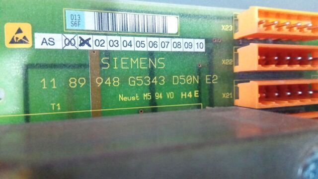 SIEMENS 11 89 948 G5343 / D50N BOARD / SIEMENS / SIREMOBILE   D50N BOARD / SIEMENS / SIREMOBILE  / 11 89 948 G5343  C-Arm