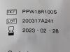 ASAHI Asahi Gladius  PPW18R100S   Exp.2023-02  (Q12)   PPW18R100S Gladius