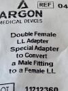 ARGON Lot of 10 Double Female LL Adapter  040183000A    Exp.2023-04  (Q19)   040183000A Double Female LL Adapter