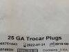ALCON Packs (3/pack) 25GA Trocar Plugs  8065751443    Exp.2022-07  (Q15)   8065751443 25GA Trocar Plugs
