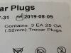 ALCON Packs (3/pack) 25GA Trocar Plugs  8065751443    Exp.2022-07  (Q15)   8065751443 25GA Trocar Plugs