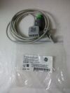GE E 15540AAO Grey Connector MECG Cable w/ 3 Leadwire Set, Corometrics 120 Series