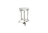 GENERIC SSLH-1 Medical Round Linen Hamper, Stainless Steel, Spring Loaded