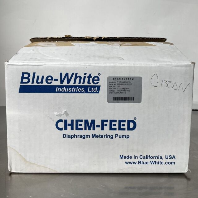 BLUE-WHITE INDUSTRIES C-1500N Chem-Feed Diaphragm Metering Pump