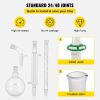 CROSSOCEAN 32PC Set New Glassware 24/40 Lab 32PCS Chemistry Lab Distillation Kit 250 1000ml for Separation Purification