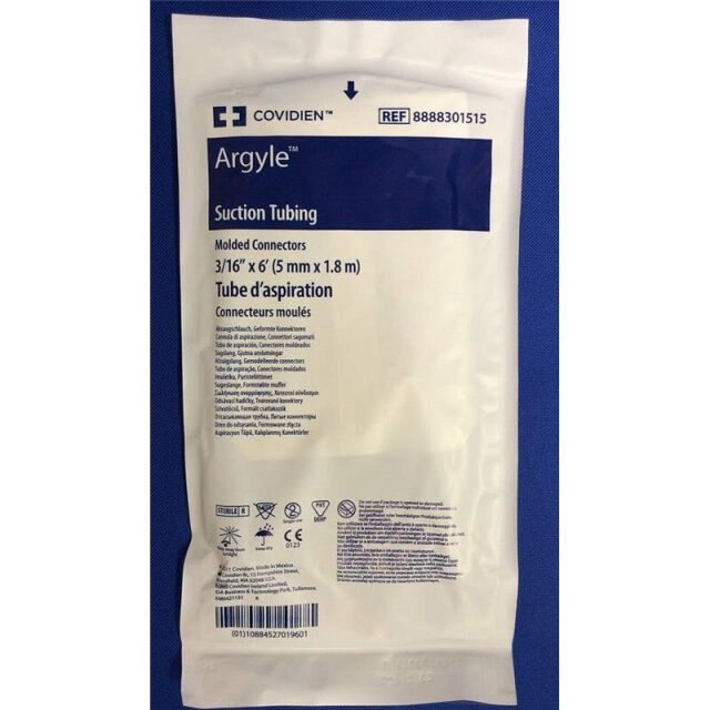 COVIDIEN 8888301515 (Box of 50) Argyle Suction Tubing 3/16X72