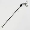 JARIT B625-122 Roto-Lok Allis Grasping Forceps, Ratchet, Insulated Shaft, 5mm x 332mm, Distal Teeth Fine Serrated Jaws, Double Action