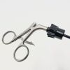 JARIT B625-122 Roto-Lok Allis Grasping Forceps, Ratchet, Insulated Shaft, 5mm x 332mm, Distal Teeth Fine Serrated Jaws, Double Action
