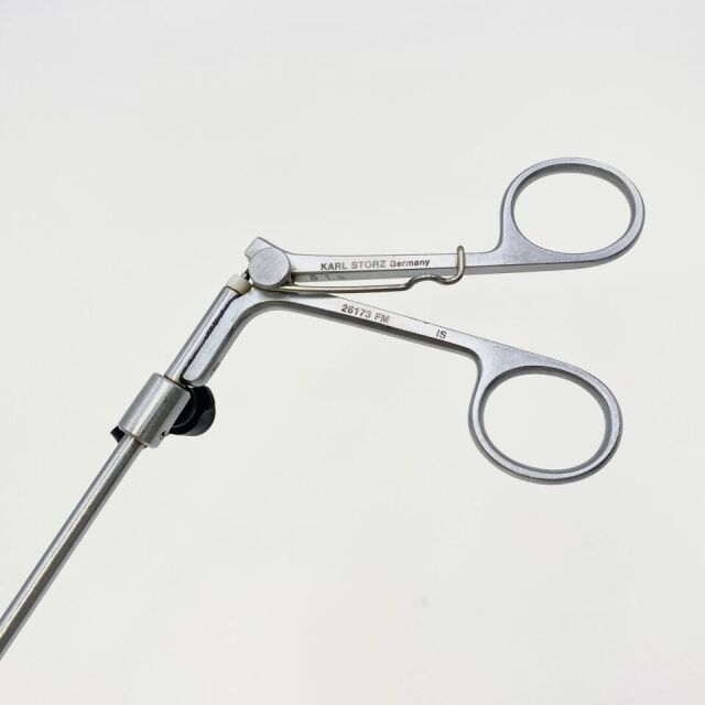 KARL STORZ 26173 FM Endoscopic Grasping Forceps, Spring Loaded, 5mm x 35cm