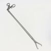 JARIT B615-150 Ratcheting Tenaculum Forceps, Double Action, Single Tooth, 14-1/4" Shaft