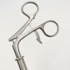JARIT B615-150 Ratcheting Tenaculum Forceps, Double Action, Single Tooth, 14-1/4" Shaft