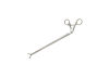 JARIT 600-145 Babcock Forceps, Double Action, Round Jaw, 1x2 DeBakey Teeth with Ratchet, 13.5"