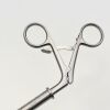 JARIT 600-145 Babcock Forceps, Double Action, Round Jaw, 1x2 DeBakey Teeth with Ratchet, 13.5"