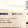 MEDTRONIC 9790050 VENTURE ANTERIOR CERVICAL PLATE, 50MM, SINGLE USE