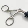 V. MUELLER LA8241 Debakey Clamp, with Ratchet Handle, Insulated Shaft, 5mm x 35cm