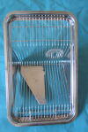 ANCARE Rodent Rat Mouse Lab Cage Stainless Cover Lid with Divider Blade and Slot for Bottle Animal Cage