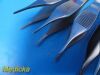 6X Pakistan Assorted 1X2 Teeth Tissue & Dressing Forceps, Thumb 5