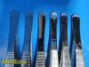 6X Pakistan Assorted 1X2 Teeth Tissue & Dressing Forceps, Thumb 5