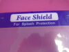FACE SHIELD 200 pc New Clear  Splash Protection w/ Foam Headband Anti-Fog Lot Face Shield