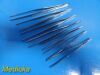 VARIOUS 7 x Frick Bros, Pakistan Vantage Assorted Thumb Dressing Forceps