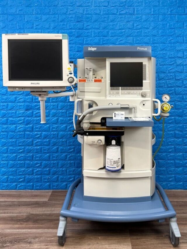 DRAEGER Primus YOM: 2011 with Philips MP70 patient monitor Anesthesia Machine