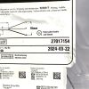 BOSTON SCIENTIFIC M0063701110 TRICEP HOOKED PRONG GRASPING FORCEPS, EXP 2024-03