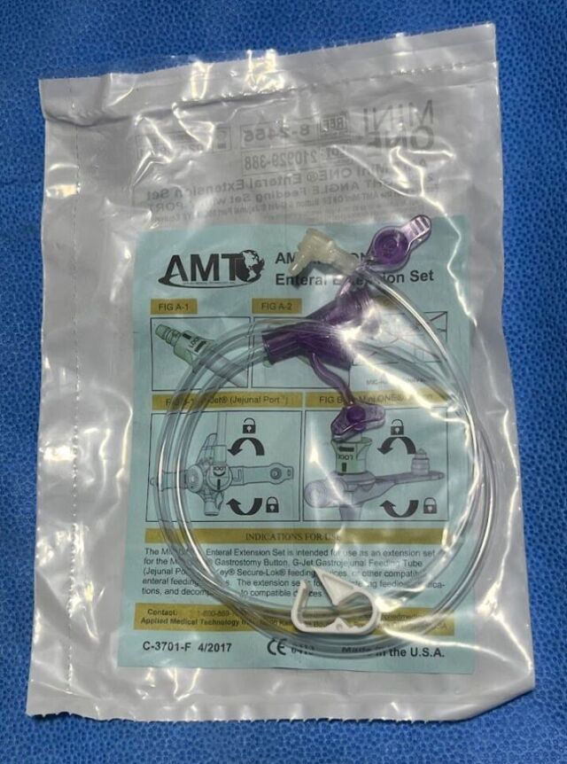 New APPLIED MEDICAL TECHNOLOGY 8-2455 AMT Mini ONE Enteral Extension