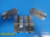 COLE-PARMER Genie SI-1124 Clip Plates - Lot of 4 Hold 6 tubes; 15-17mm Dia
