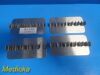 COLE-PARMER Genie SI-1124 Clip Plates - Lot of 4 Hold 6 tubes; 15-17mm Dia