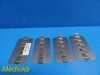COLE-PARMER Genie SI-1124 Clip Plates - Lot of 4 Hold 6 tubes; 15-17mm Dia