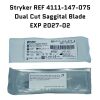 STRYKER REF 4111-147-075 Dual Cut Sagittal Blade, EXP 2027/02