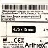 ARTHREX AR-1547PS, TENODESIS SCREW, PEEK VENTED, EXP 2023-10