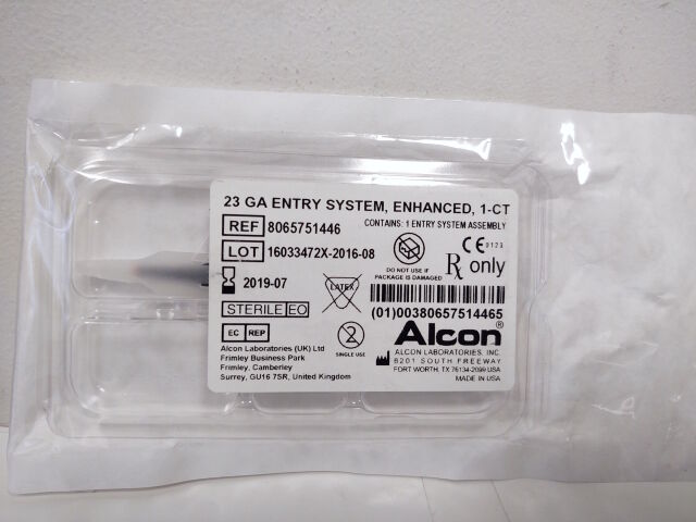 ALCON 8065751446 , 23GA Entry System Assembly , Enhanced 1-CT 23 GA (#E1) (Expired)