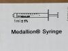 MERIT MEDICAL Case of 25 Medallion Syringe  MSS011    Exp.2023-12  (T39)   MSS011 Medallion Syringe