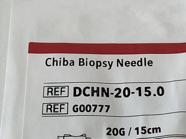 COOK MEDICAL Chiba Biopsy Needle  G00777 Exp.2022-11  (T28)   G00777 Chiba Biopsy Needle