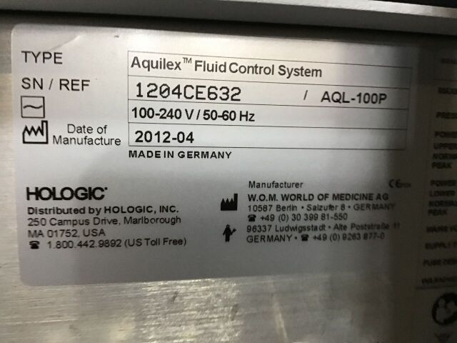 HOLOGIC AQL 100P Aquilex Fluid Control System