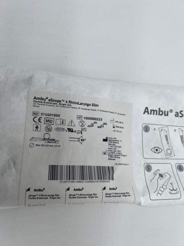 AMBU 510001000 BOX OF 5 ASCOPE 4 RHINOLARYNGO SLIM FLEXIBLE VIDEOSCOPE